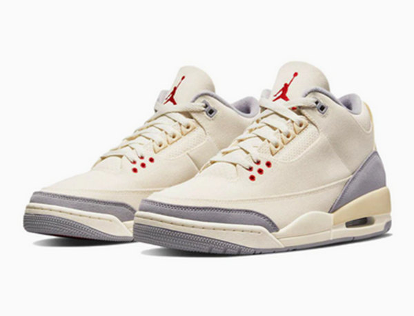 Men's Running weapon Air Jordan 3 Cream Shoes 059 Men's Running weapon Air Jordan 3 Cream Shoes 059